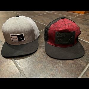 Hurley and American Fighter hats